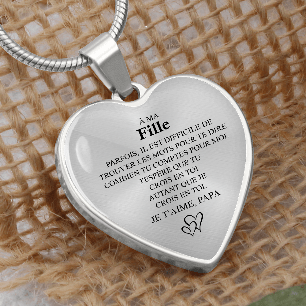 À ma Fille - Je t'aime, papa - Or