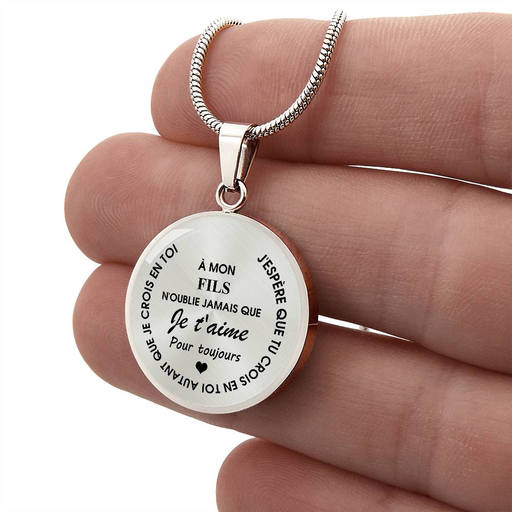 Collier familial - À mon Fils ou ma Fille - Or