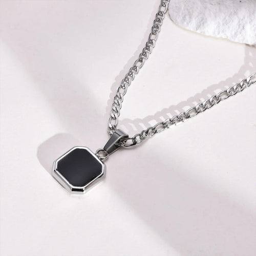 Collier en argent géométrique