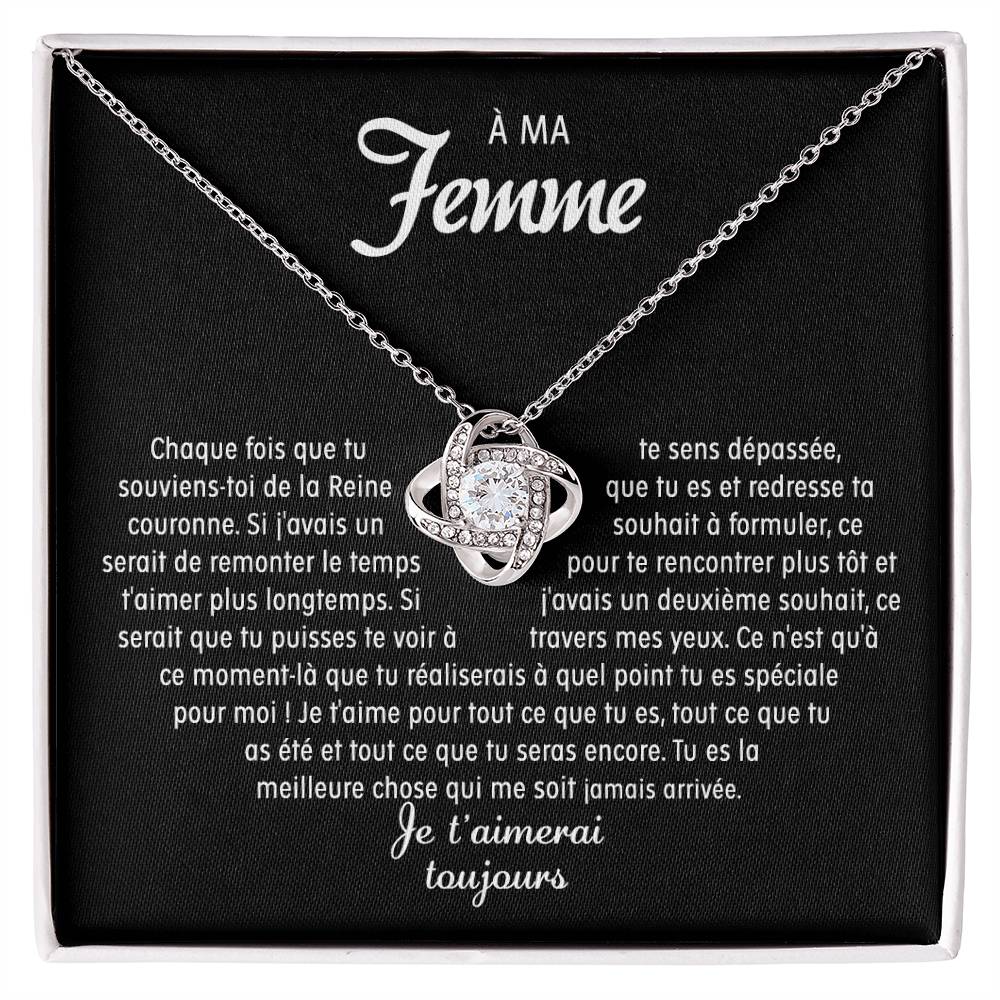 À ma Femme - Collier noeud d'amour
