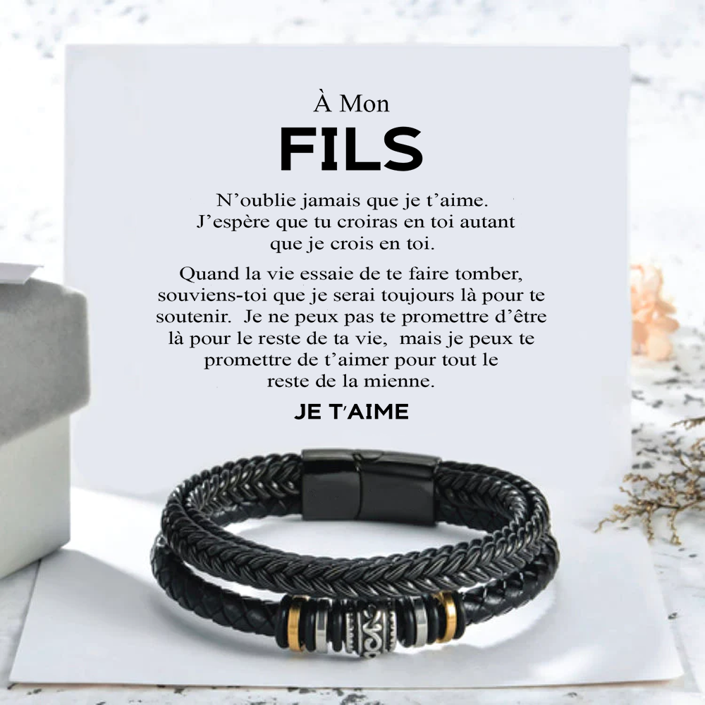 À mon Fils - Bracelet N'abandonne jamais