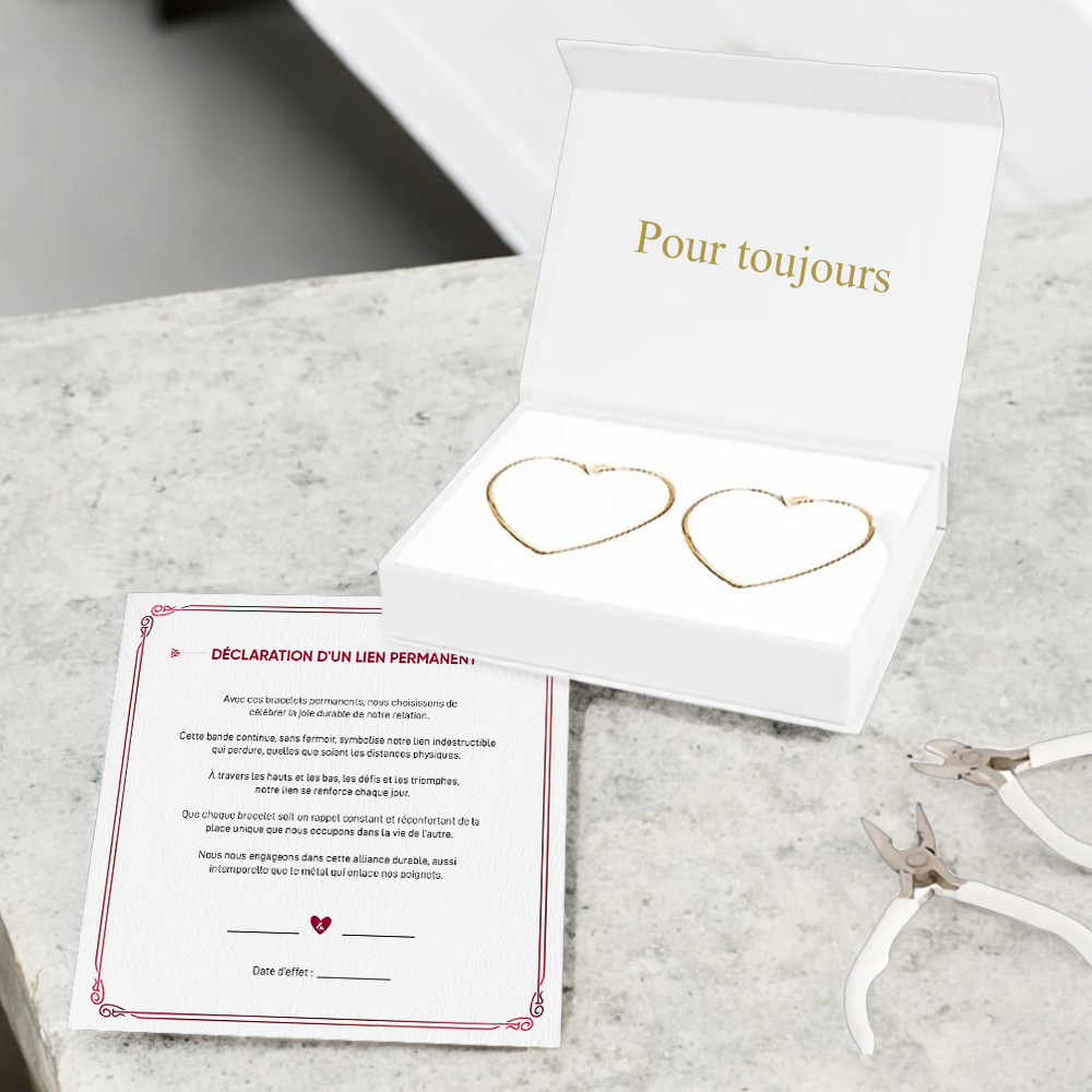 Bracelet d'amour permanent - Or