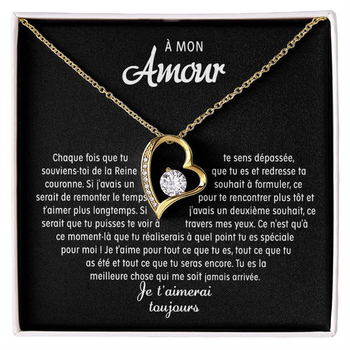 À mon Amour - Collier coeur - Or