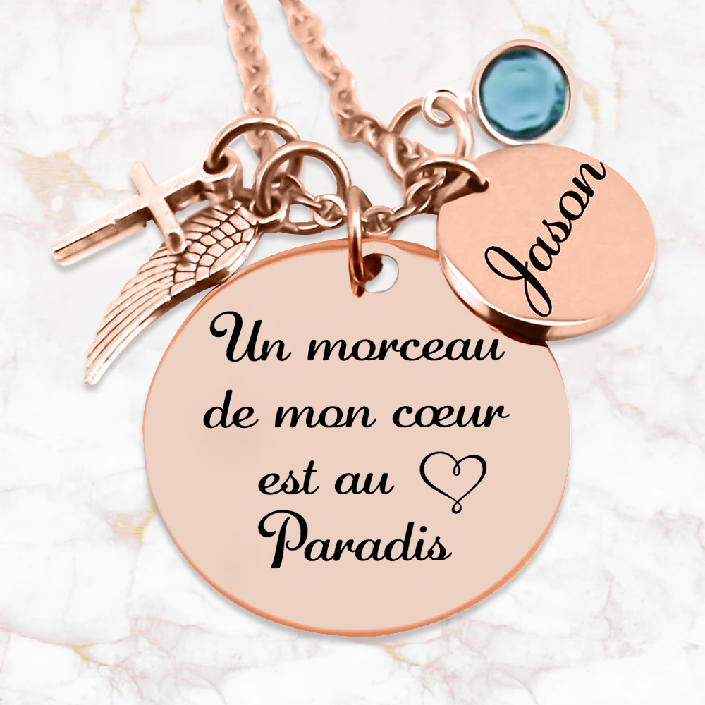 Un morceau de mon coeur - Collier commémoratif