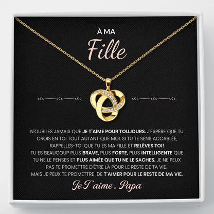 À ma Fille - Collier Amour Éternel