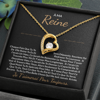 À ma Reine - Collier cœur