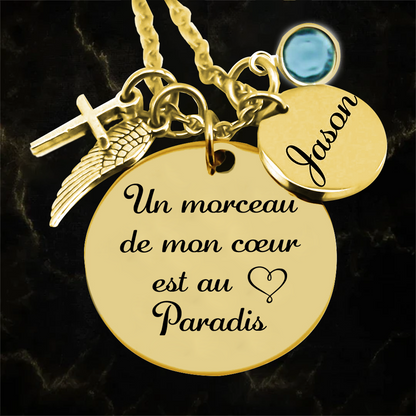 Un morceau de mon coeur - Collier commémoratif - Or