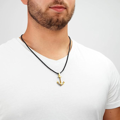 À mon Fils - Pendentif ancre - Or
