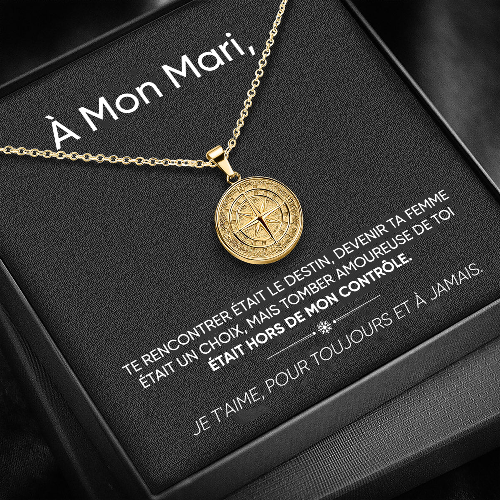 À mon Mari - Collier boussole