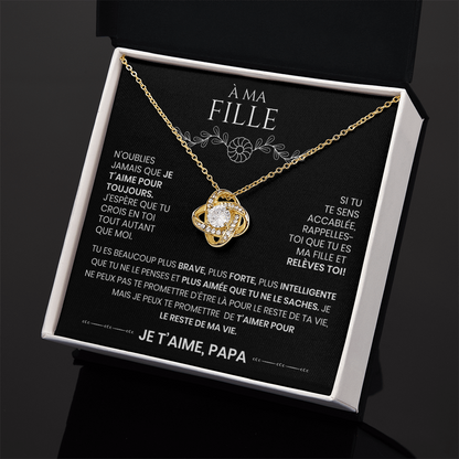 À ma Fille – Collier Où que tu ailles
