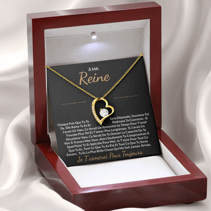 À ma Reine - Collier cœur