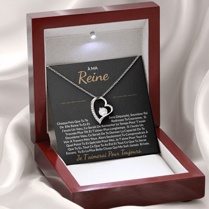 À ma Reine - Collier cœur