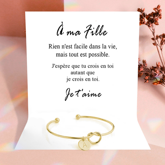 À ma fille - pour toujours - Or Rose