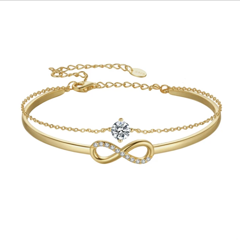 À ma Fille - bracelet avec pierre de naissance - Or