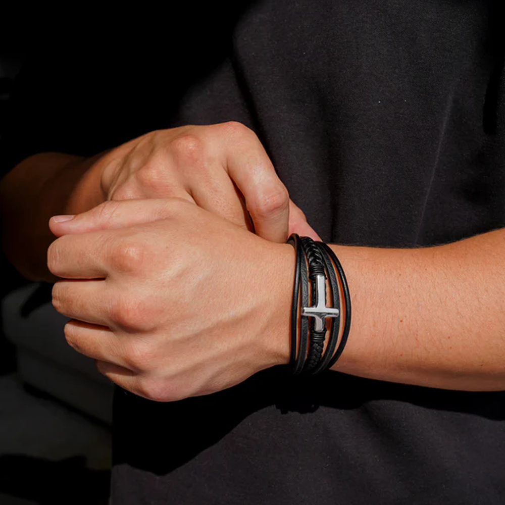 À mon Petit-Fils - Bracelet de la Foi du Gardien Éternel