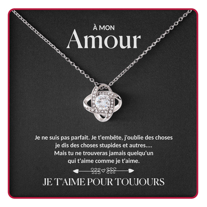 À mon âme sœur - Collier en vraie rose + Bracelet en argent + Boucles d'oreilles en argent