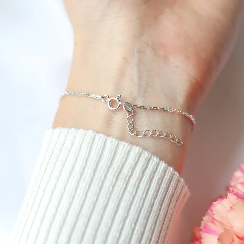 À ma Fille - Bracelet coeurs liés ensemble