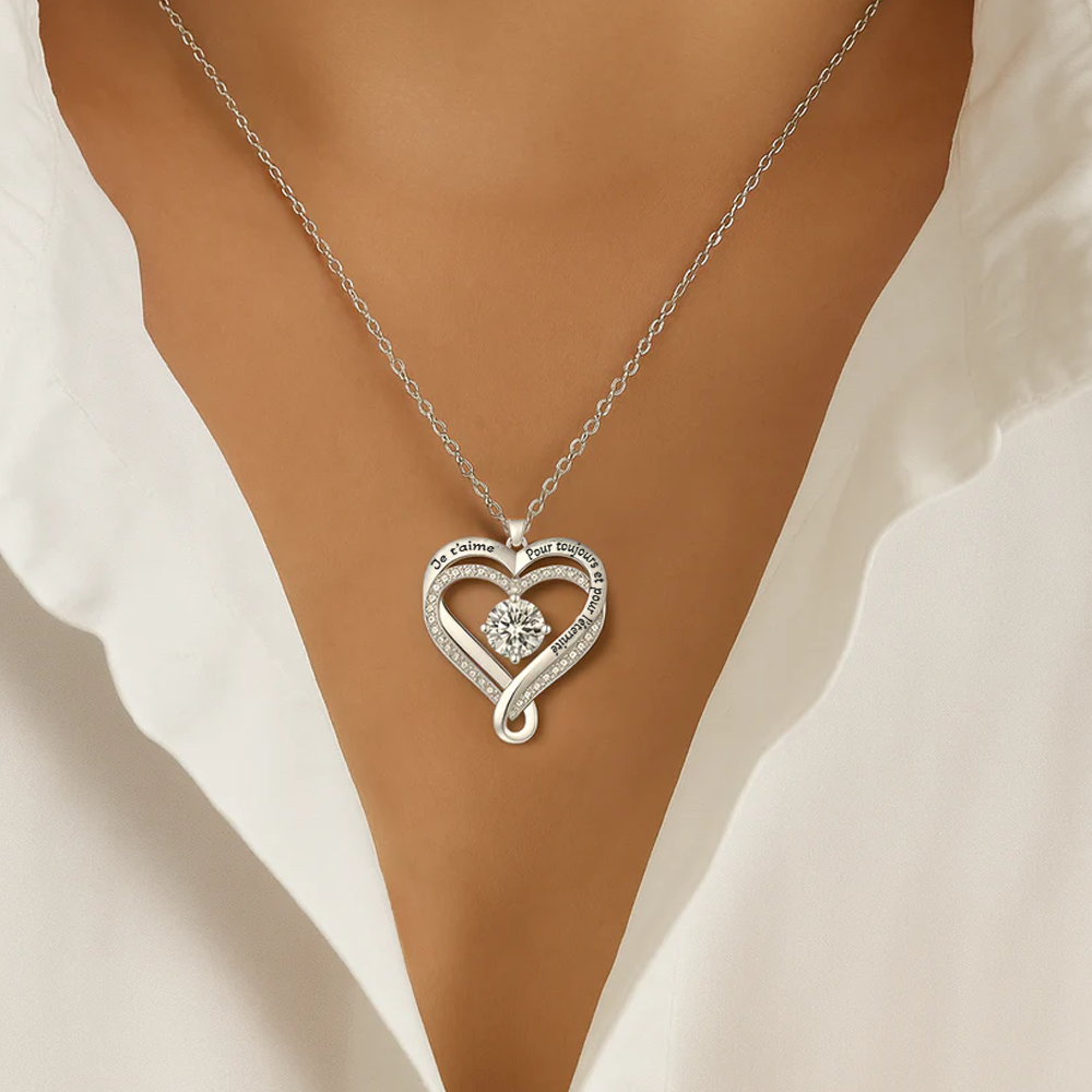 À mon Amour - Collier Cœurs Entrelacés