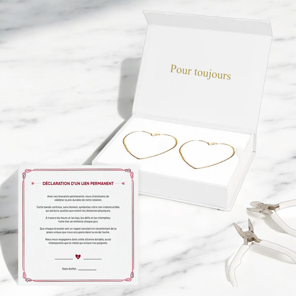Bracelet d'amour permanent - Or