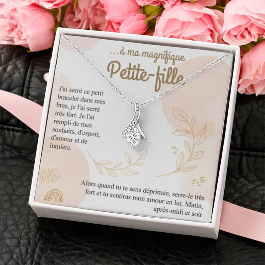 À ma petite-fille - Collier pendentif Amour