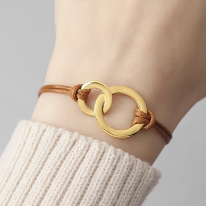 Bracelet familial - À mon Fils ou à ma Fille - Or Rose