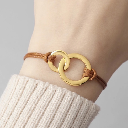 Bracelet familial - À mon Fils ou à ma Fille - Or Rose