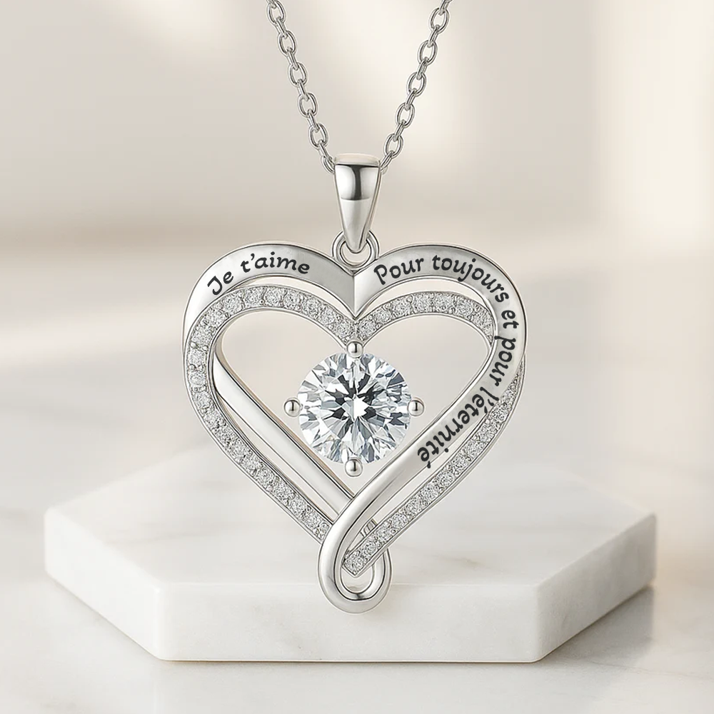 À mon Amour - Collier Cœurs Entrelacés