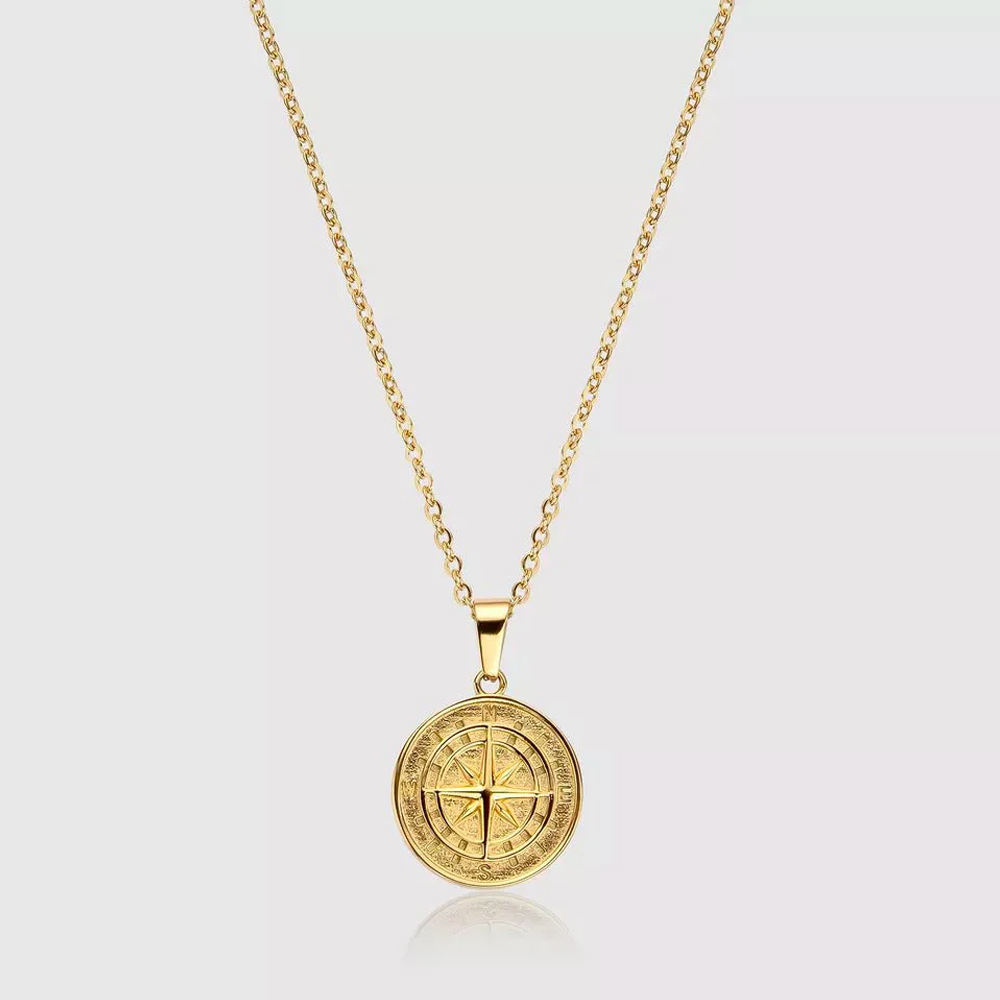À mon Mari - Collier boussole - Or