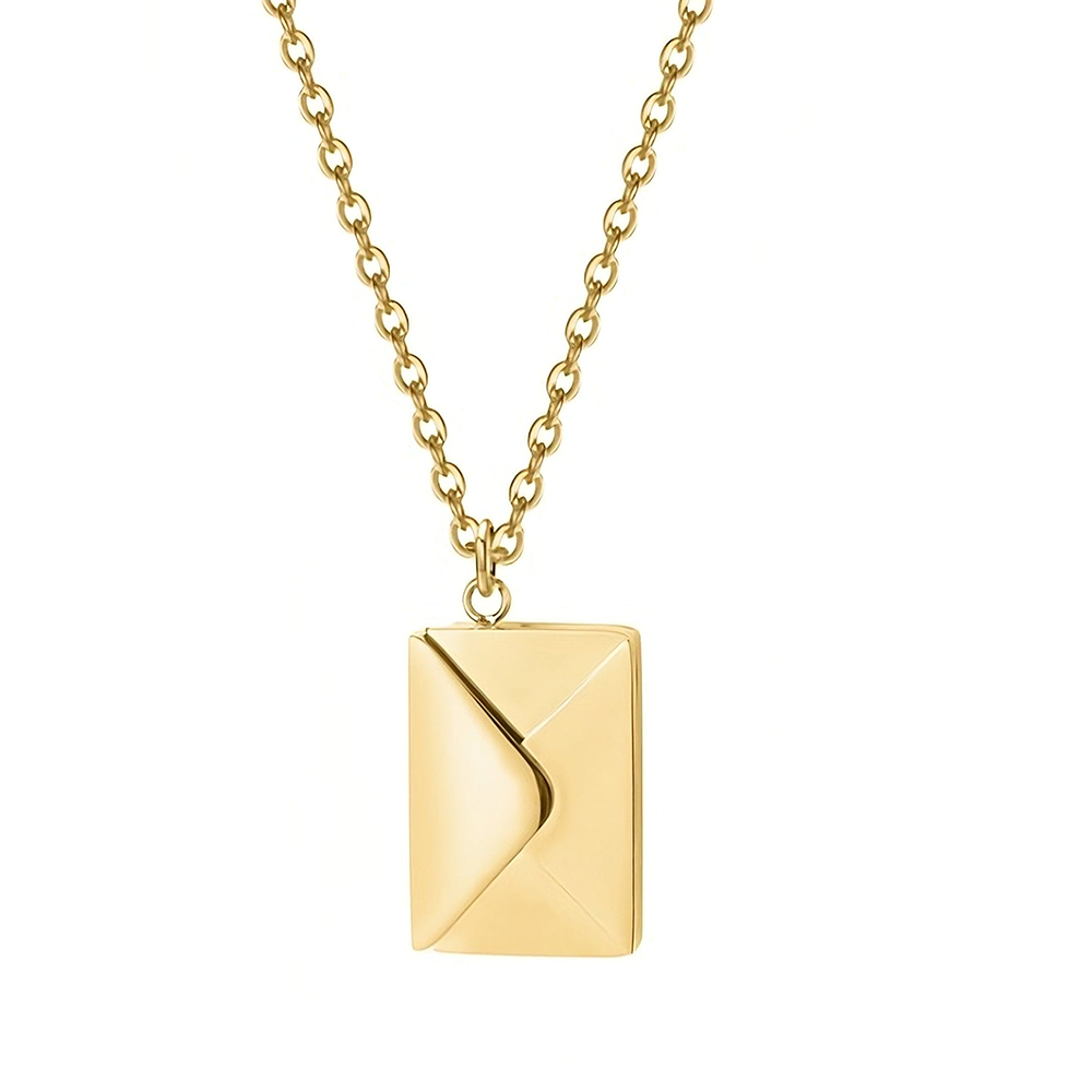 Lettre d'amour - Collier - Or