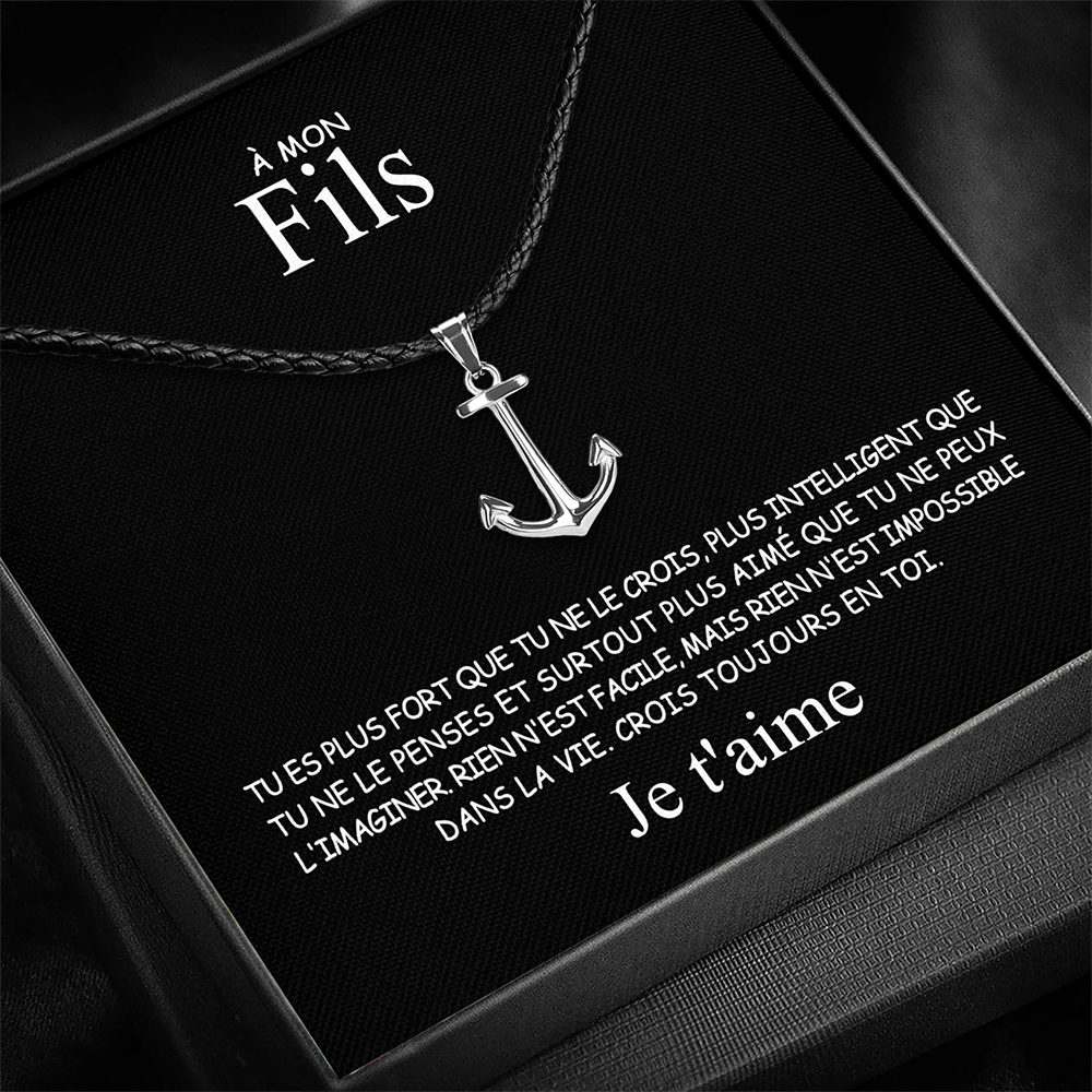 À mon Fils - Pendentif ancre