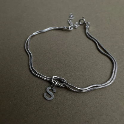 À ma Fille - Bracelet noeud d'amour - Or