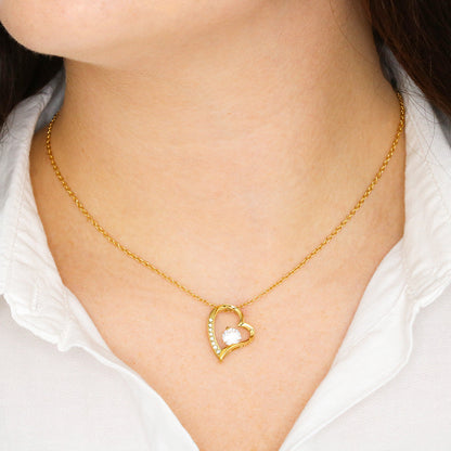 À ma Fille - Collier cœur, je t'aime papa