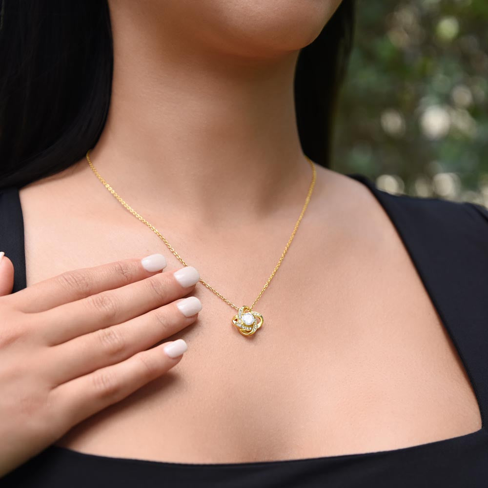 À mon âme sœur - Collier nœud d'amour - Or