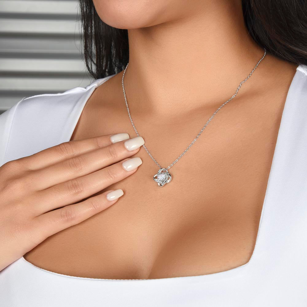À mon âme sœur - Collier nœud d'amour