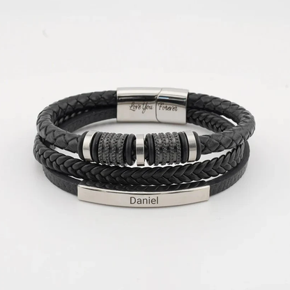À mon Fils - Bracelet personnalisé "À jamais liés"  pour mon fils