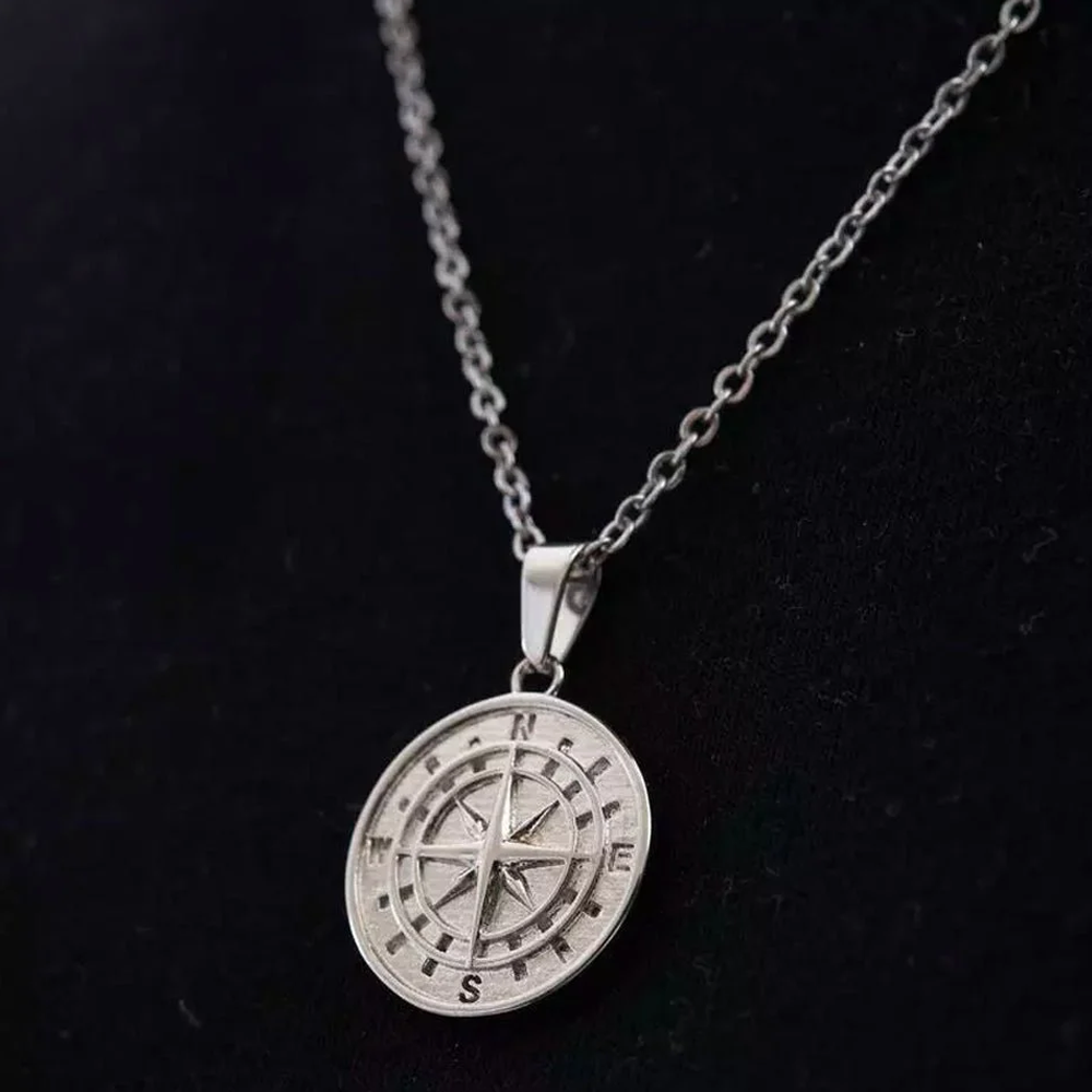 À mon Mari - Collier boussole - Or