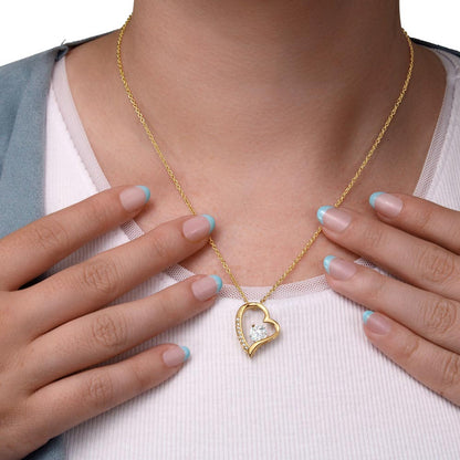 À ma Maman - Je t'aime de la part de mon fils - Collier cœur