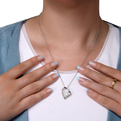 À ma Maman - Collier cœur Je t'aime