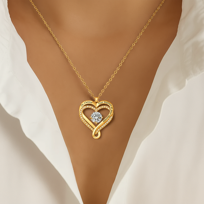 À mon Amour - Collier Cœurs Entrelacés