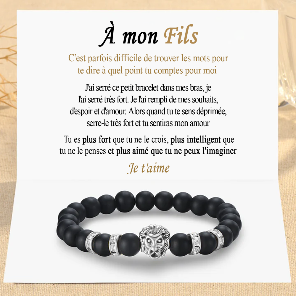 A Mon Fils - Bracelet Lion - Or
