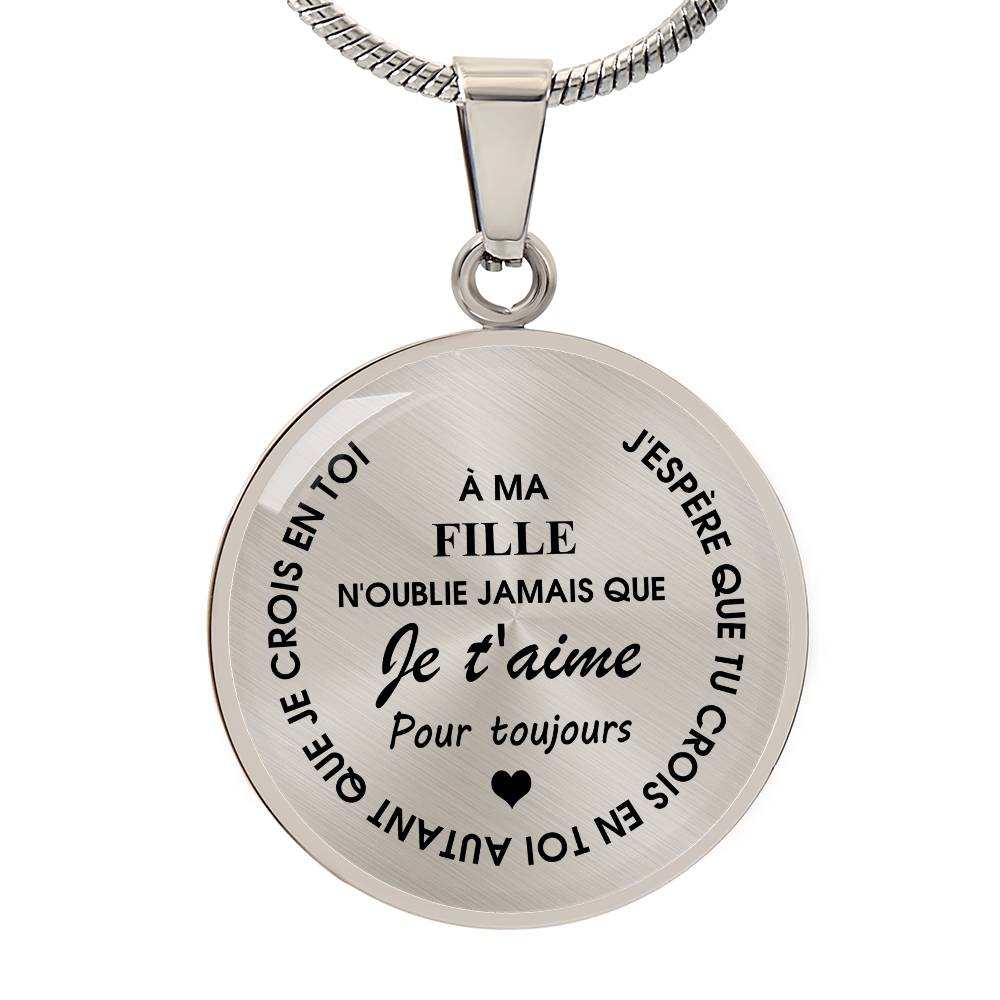 Collier familial - À mon Fils ou ma Fille - Or
