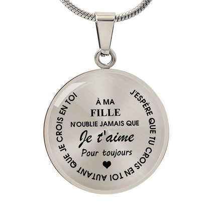Collier familial - À mon Fils ou ma Fille - Or