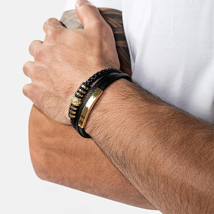 N'oublie jamais combien je t'aime » - Bracelet pour fils