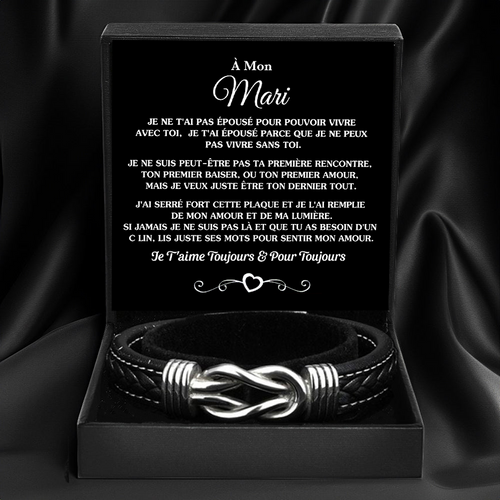 À mon Mari - Bracelet noeud d'amour