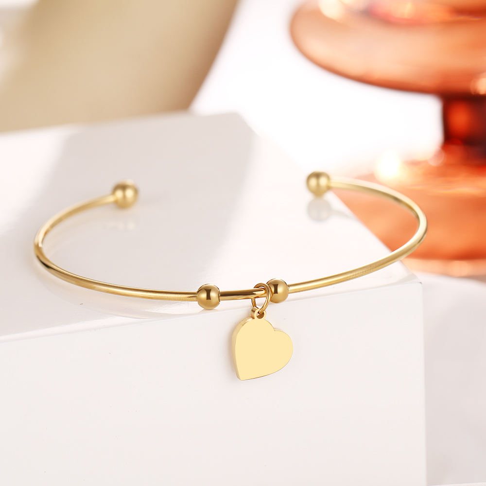 À ma Fille - j'ai rempli ce bracelet de tout mon amour - Or