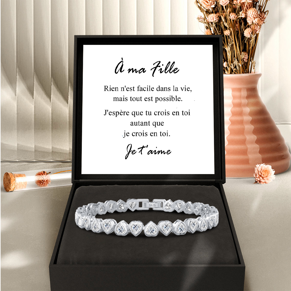 À ma Fille - Coeurs - Or