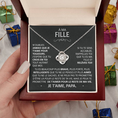 À ma Fille - N'oublie jamais que je t'aime pour toujours - Or