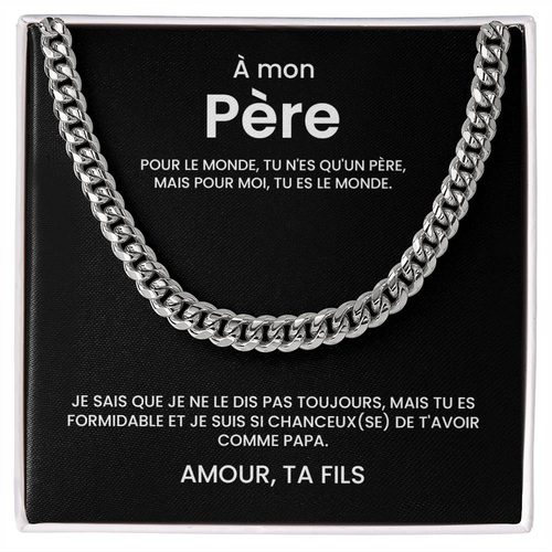 À mon Père - Collier cubain