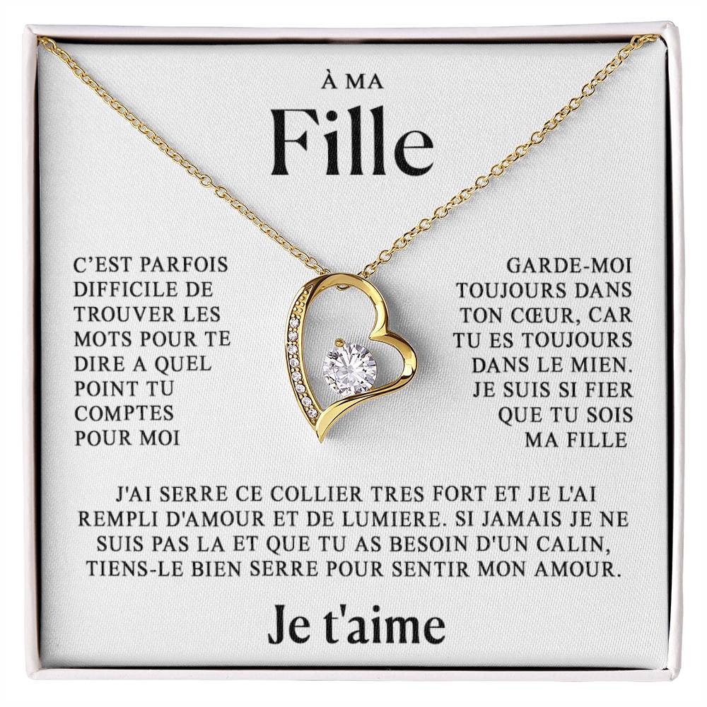 À ma Fille - Cœur - Or