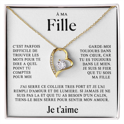À ma Fille - Cœur - Or